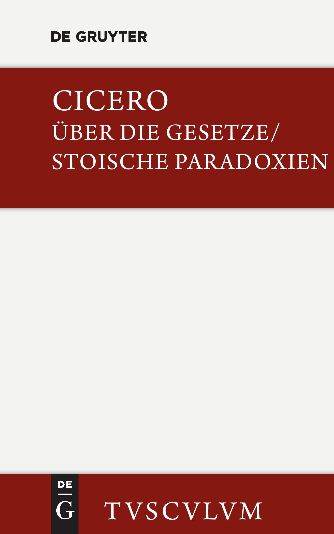 De legibus / Über die Gesetze