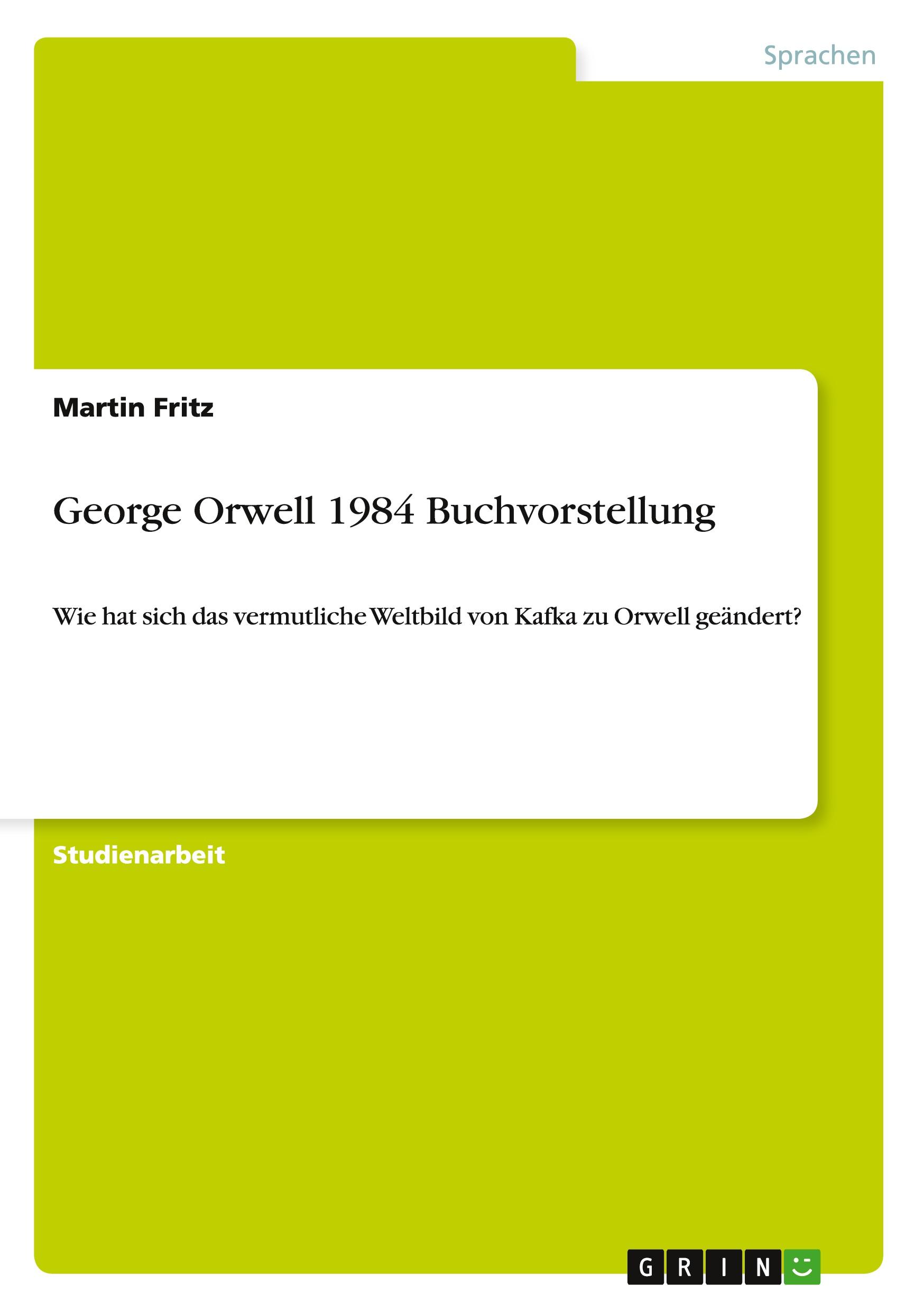 George Orwell 1984 Buchvorstellung