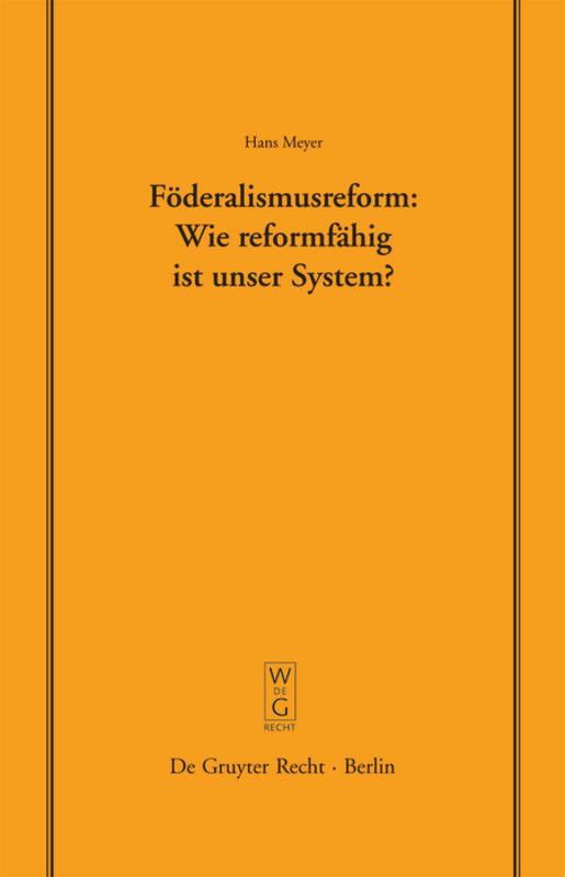 Föderalismusreform: Wie reformfähig ist unser System?