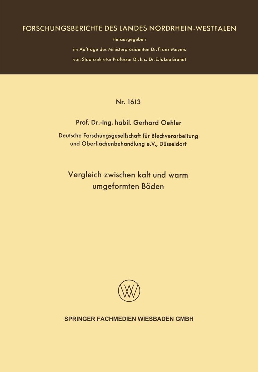 Vergleich zwischen kalt und warm umgeformten Böden