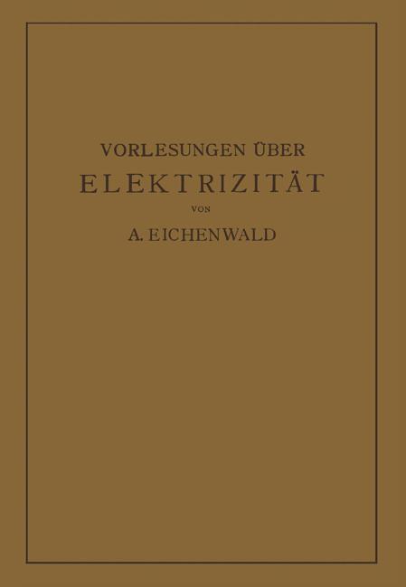 Vorlesungen über Elektrizität