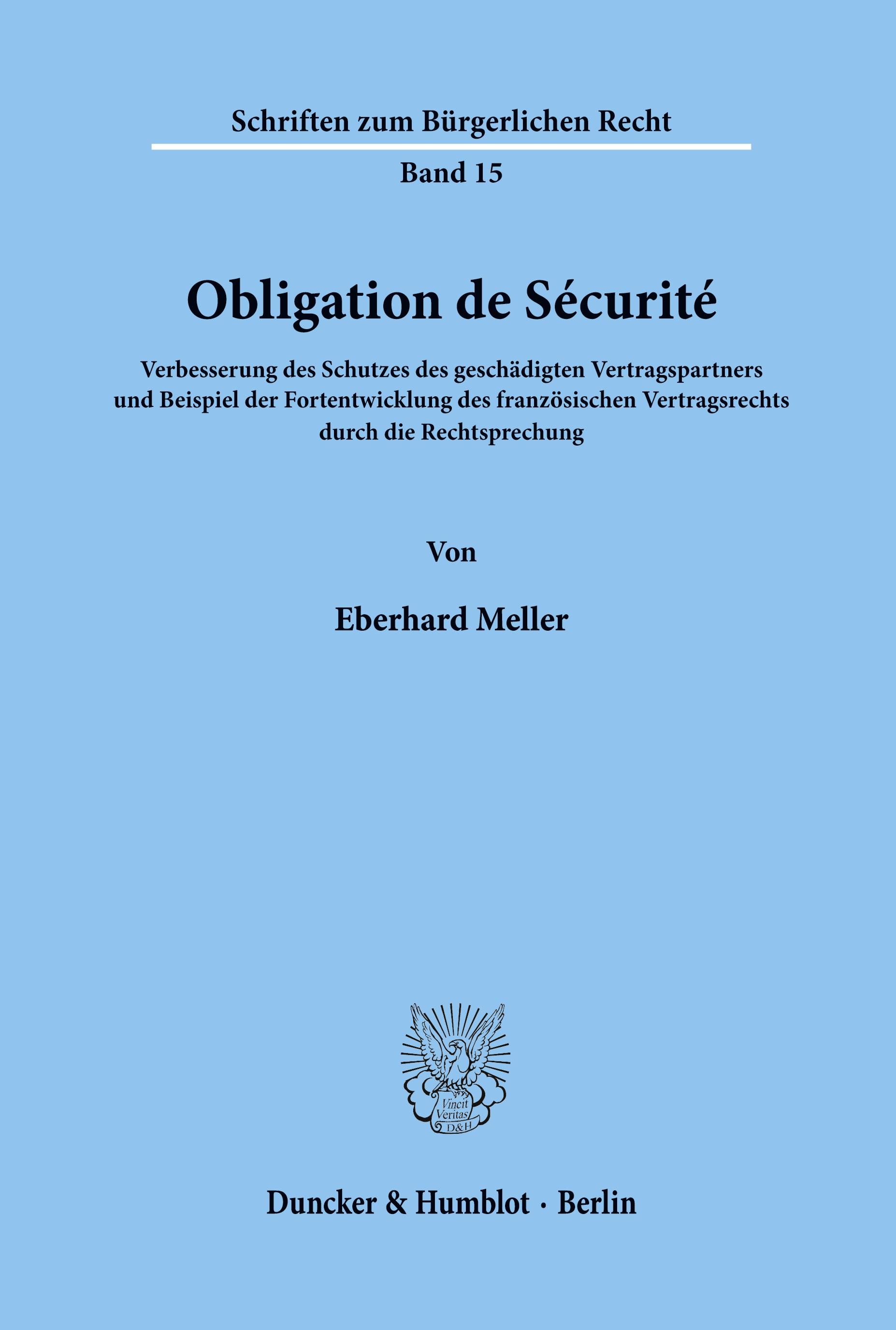 Obligation de Sécurité.