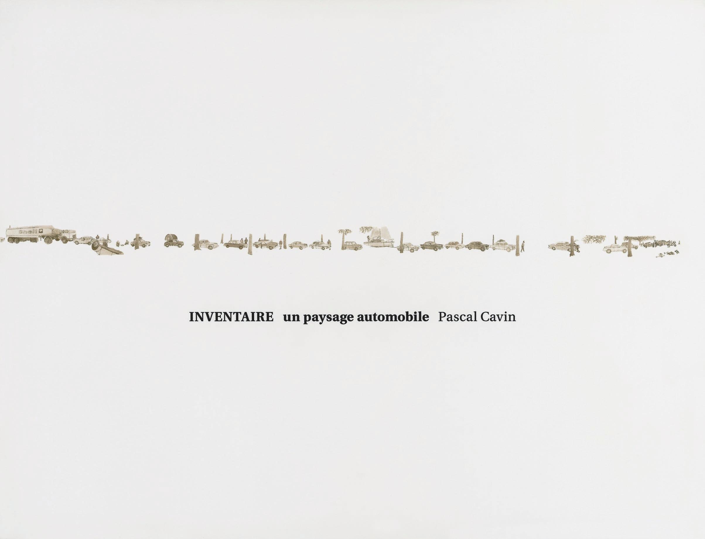 Inventaire, un paysage automobile