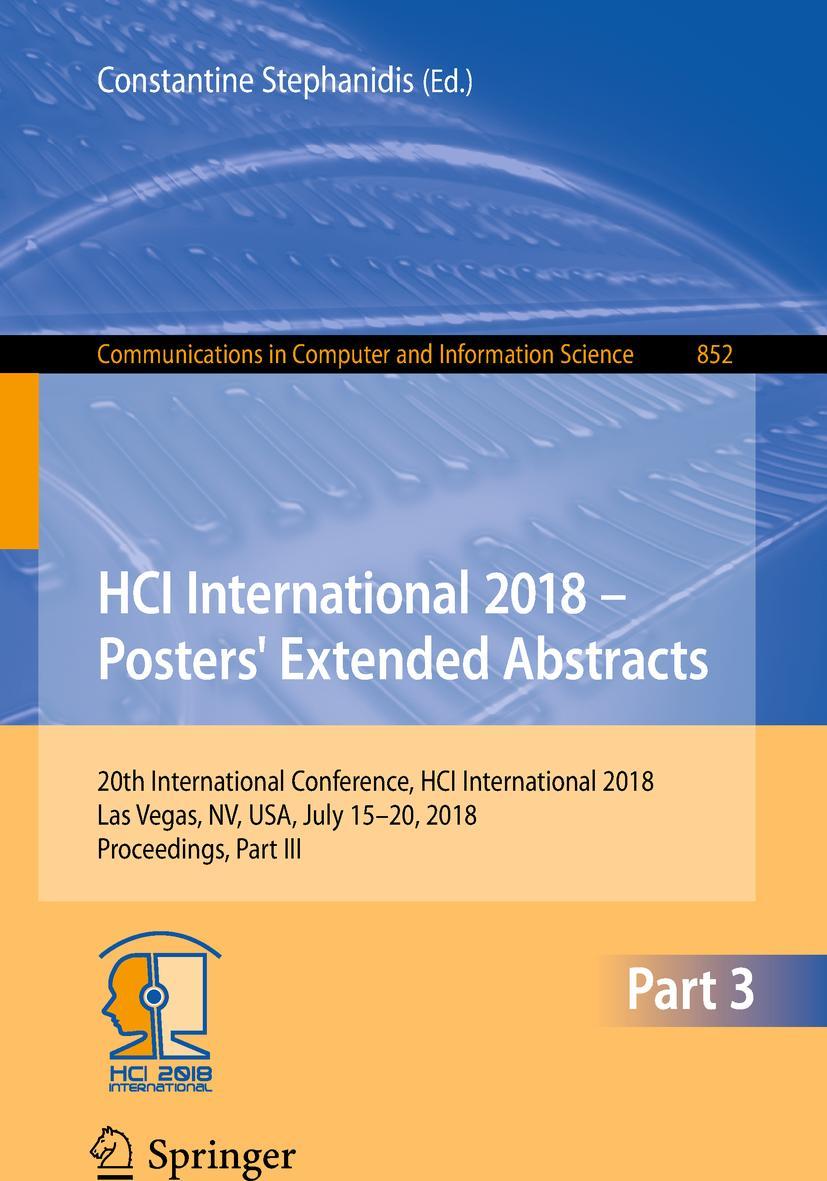 HCI International 2018 - Posters' Extended Abstracts