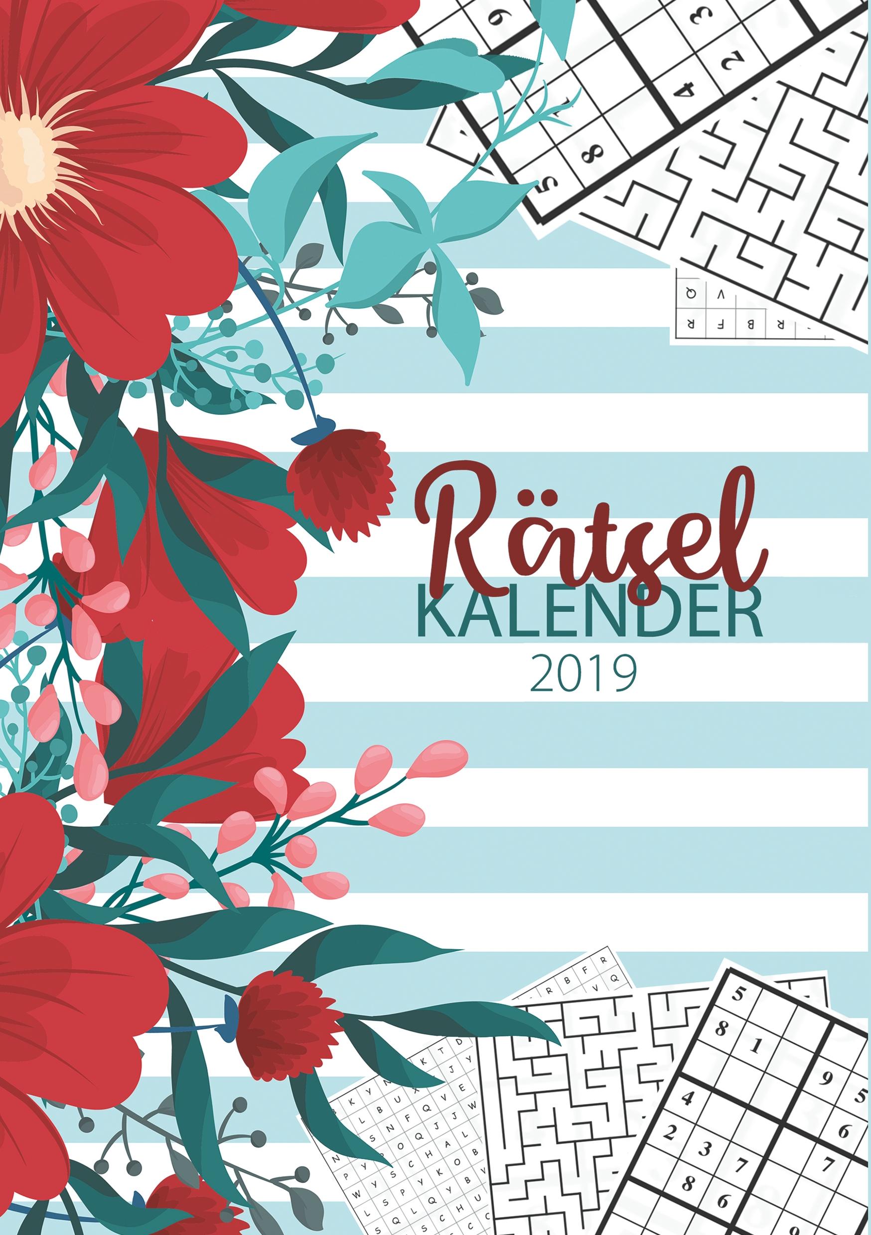 Der Rätsel Kalender 2019 - Terminplaner und Monatskalender mit 90 Rätseln