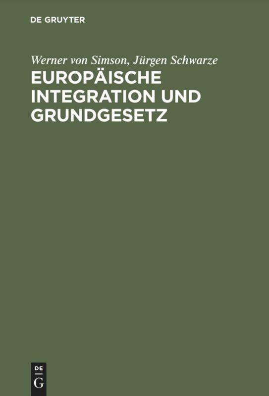 Europäische Integration und Grundgesetz