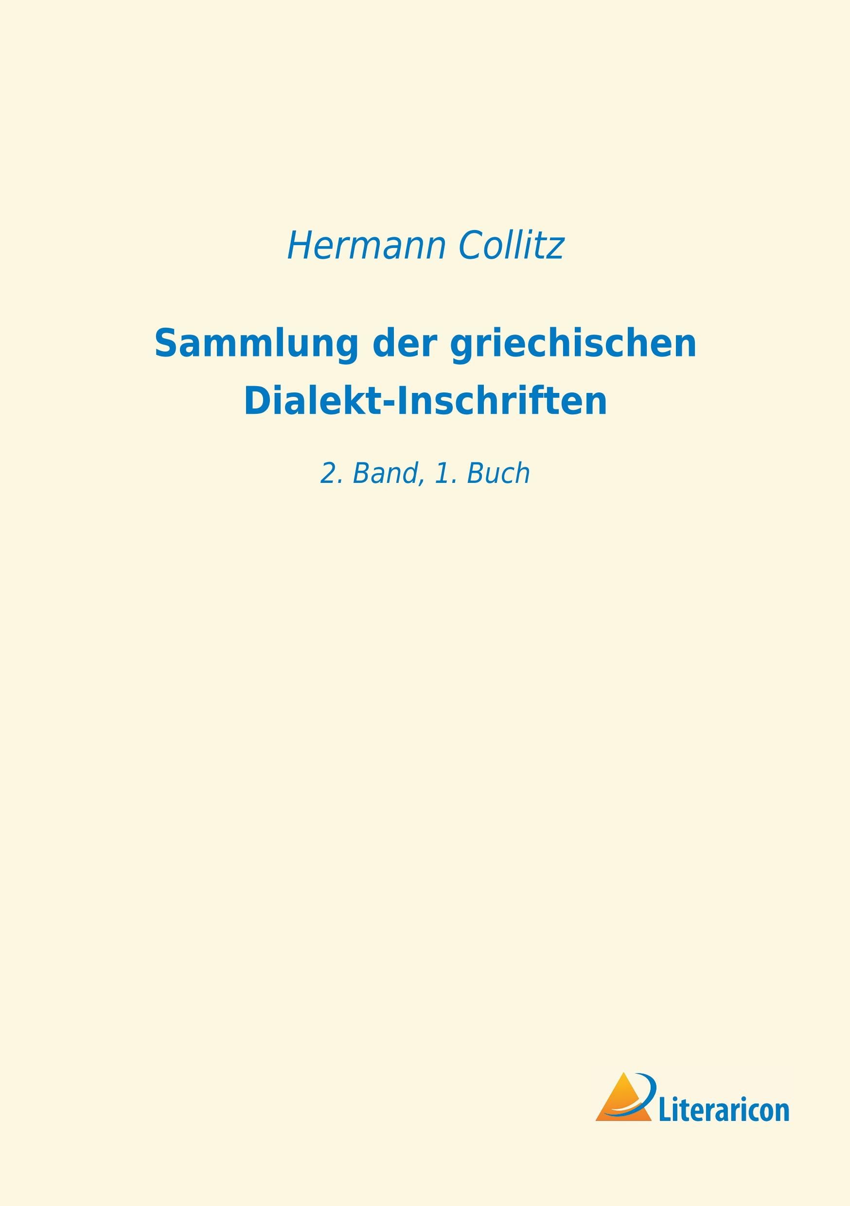 Sammlung der griechischen Dialekt-Inschriften