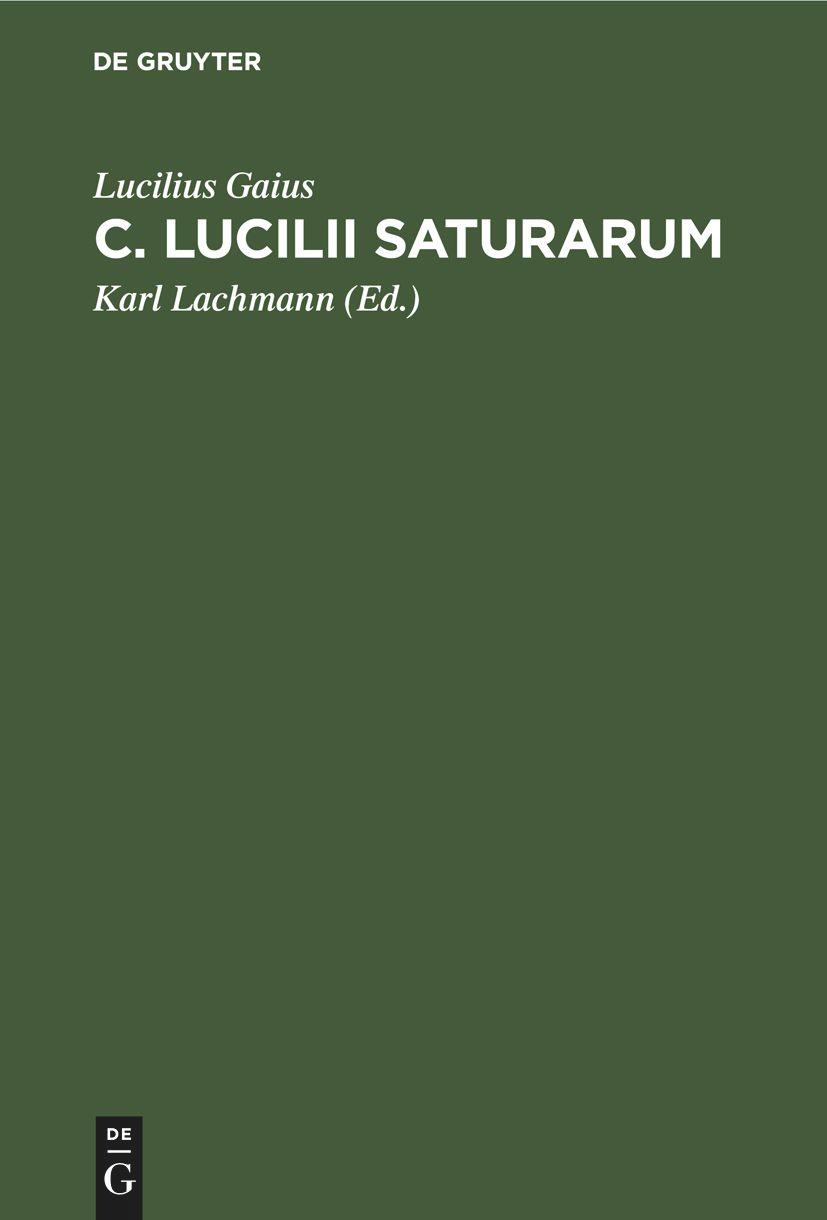 C. Lucilii Saturarum