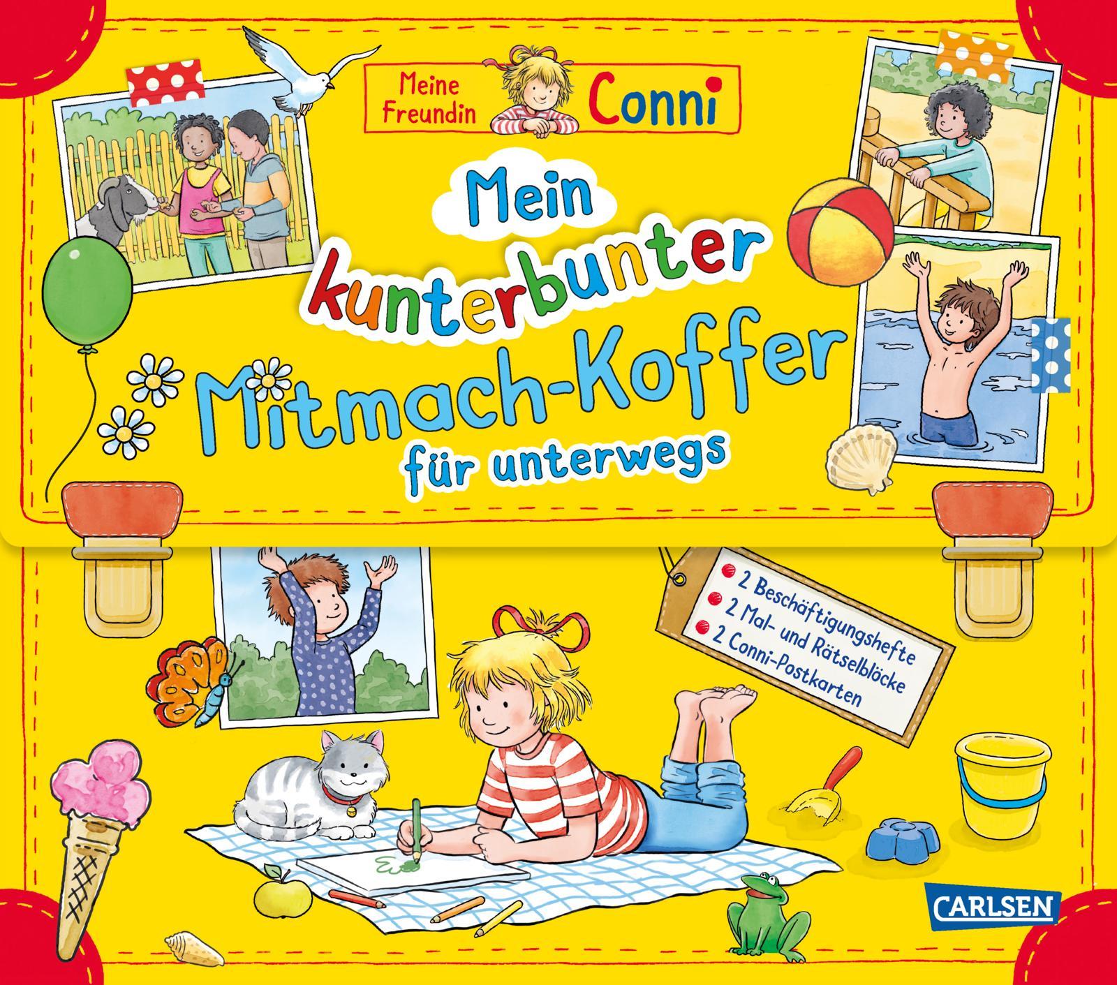 Conni Gelbe Reihe (Beschäftigungsbuch): Mein kunterbunter Mitmach-Koffer für unterwegs