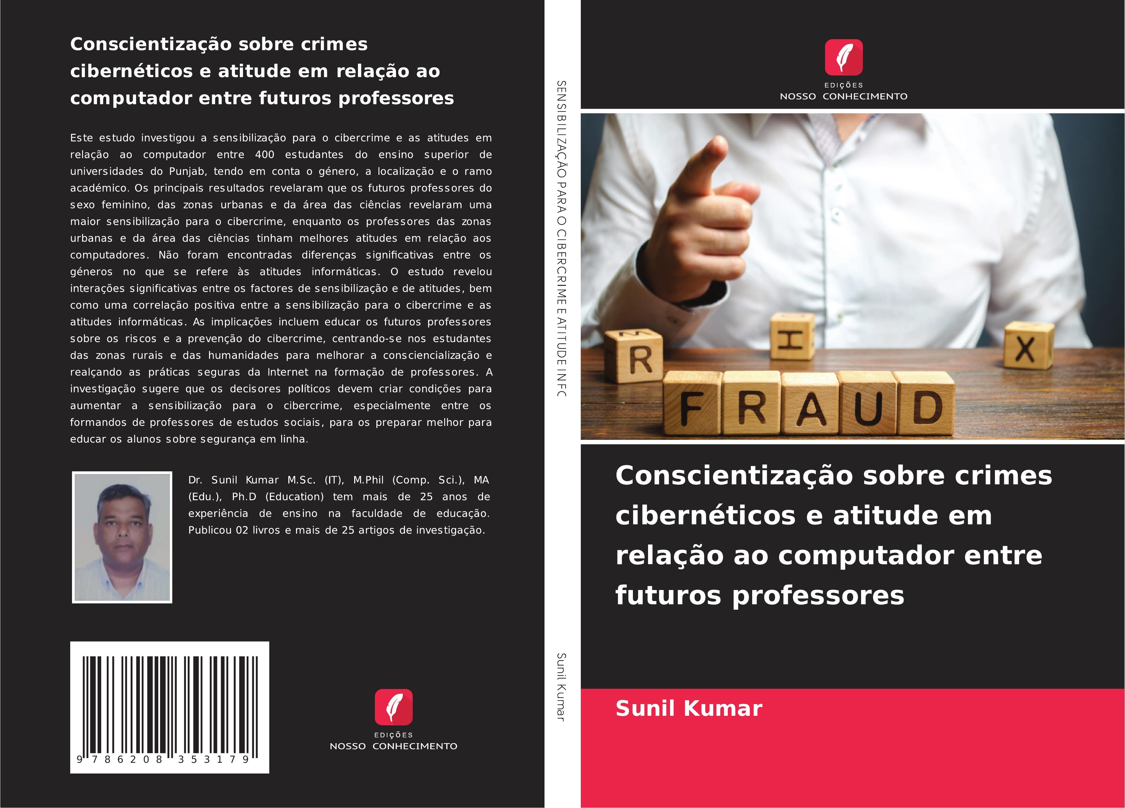 Conscientização sobre crimes cibernéticos e atitude em relação ao computador entre futuros professores