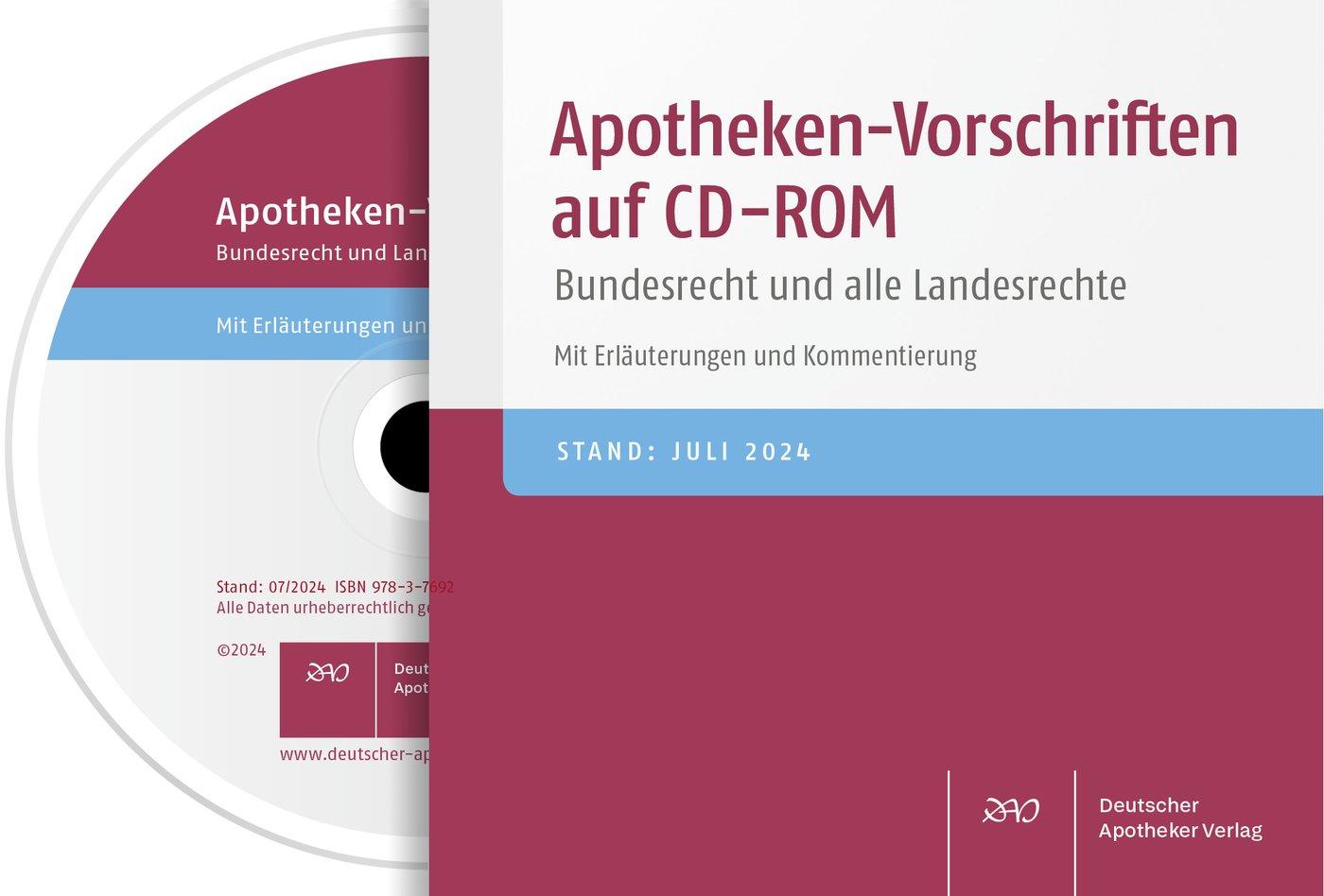 Apotheken-Vorschriften auf CD-ROM V2/2025