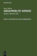 Die Frage nach dem Unbedingten