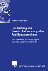 Vorderes Coverbild Der Ausstieg von Gesellschaftern aus großen Familienunternehmen