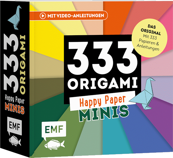 333 Origami Minis – Happy Paper – Dein dekorativer Wendeblock zum kreativen Falten & Notieren