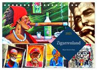 Zigarrenland - Blauer Dunst in Kuba (Tischkalender 2025 DIN A5 quer), CALVENDO Monatskalender