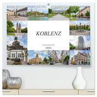 Koblenz Stadtansichten (hochwertiger Premium Wandkalender 2026 DIN A2 quer), Kunstdruck in Hochglanz