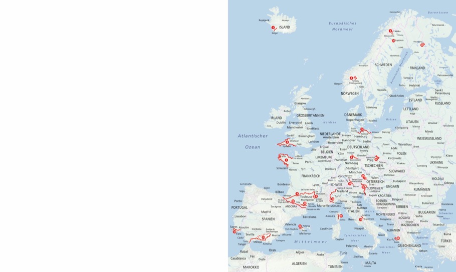 Beispielinhalt (Bild) Fernwanderwege in Europa