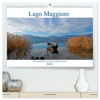 Lago Maggiore - Der malerische See in Italien und der Schweiz (hochwertiger Premium Wandkalender 2026 DIN A2 quer), Kunstdruck in Hochglanz