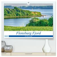 Flensburg Fjord (hochwertiger Premium Wandkalender 2025 DIN A2 quer), Kunstdruck in Hochglanz