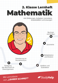 2. Klasse Mathematik Lernheft mit Lernvideos von Lehrer Schmidt