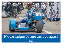 Motorradgespanne am Jochpass (Tischkalender 2026 DIN A5 quer), CALVENDO Monatskalender