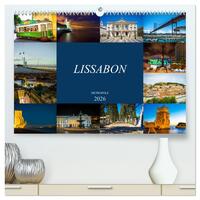 Metropole Lissabon (hochwertiger Premium Wandkalender 2026 DIN A2 quer), Kunstdruck in Hochglanz