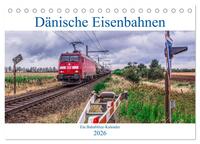 Dänische Eisenbahnen (Tischkalender 2026 DIN A5 quer), CALVENDO Monatskalender