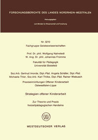 Vorderes Coverbild Strategien offener Kinderarbeit