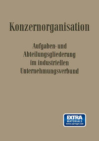Vorderes Coverbild Konzern-Organisation