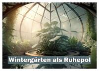 Wintergärten als Ruhepol (Wandkalender 2026 DIN A2 quer), CALVENDO Monatskalender