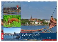 Eckernförde. Eichhörnchen im Wappen - das Meer vor der Tür (Wandkalender 2025 DIN A2 quer), CALVENDO Monatskalender