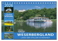 WESERBERGLAND - Land der stillen Schönheit (Tischkalender 2026 DIN A5 quer), CALVENDO Monatskalender