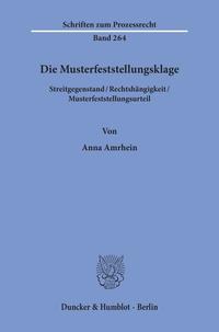 Die Musterfeststellungsklage.