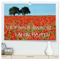 SCHWÄBISCH-BADISCHE LANDSCHAFTEN (hochwertiger Premium Wandkalender 2025 DIN A2 quer), Kunstdruck in Hochglanz
