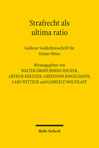 Vorderes Coverbild Strafrecht als ultima ratio