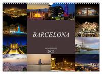 Barcelona Impressionen (Wandkalender 2025 DIN A3 quer), CALVENDO Monatskalender