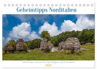 Geheimtipps Norditalien (Tischkalender 2025 DIN A5 quer), CALVENDO Monatskalender