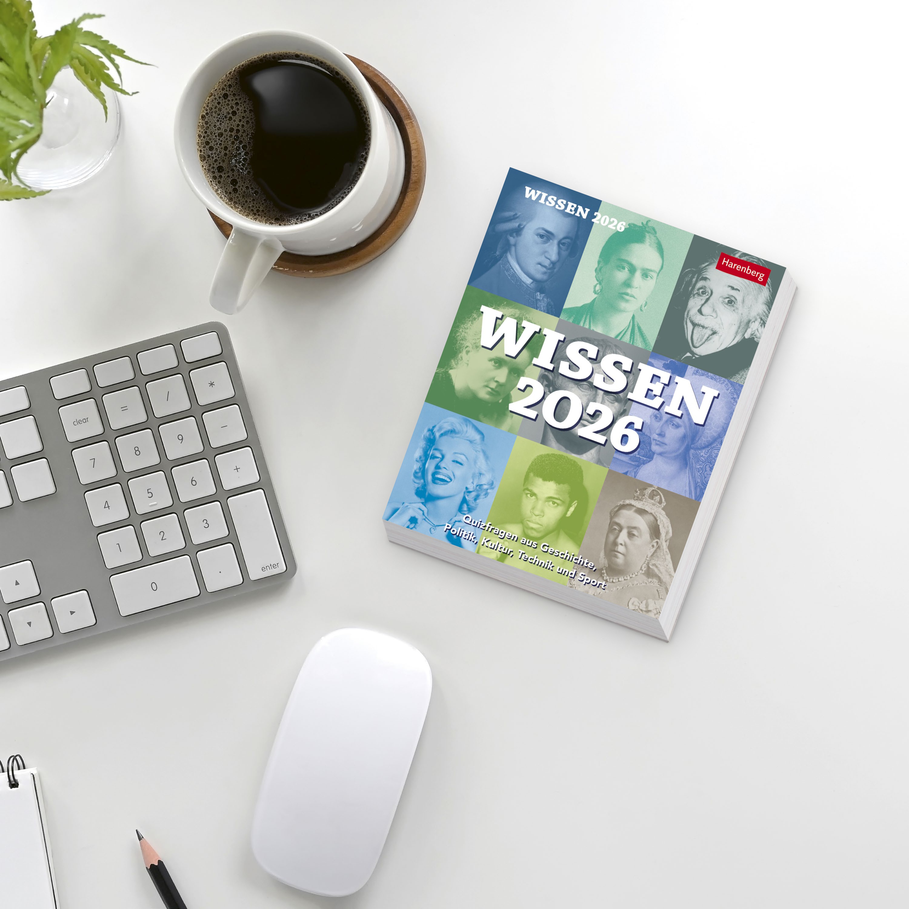 Wissen Tagesabreißkalender 2026 - Quizfragen aus Geschichte, Politik, Kultur, Technik und Sport