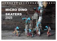 Vorderes Coverbild Micro Dino Skaters 2025 (Tischkalender 2025 DIN A5 quer), CALVENDO Monatskalender