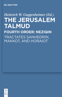 Vorderes Coverbild Tractates Sanhedrin, Makkot, and Horaiot