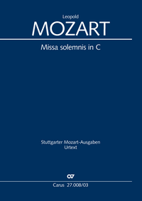 Missa solemnis in C (Klavierauszug)