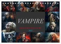 Vampire - Kreaturen der Nacht (Tischkalender 2025 DIN A5 quer), CALVENDO Monatskalender
