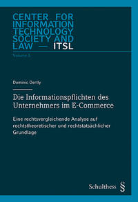 Vorderes Coverbild Die Informationspflichten des Unternehmers im E-Commerce