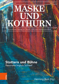 Vorderes Coverbild (hohe Qualität) Maske und Kothurn 2020 Jg. 66, Heft 1-2