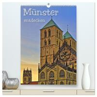 Münster entdecken (hochwertiger Premium Wandkalender 2026 DIN A2 hoch), Kunstdruck in Hochglanz
