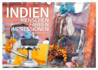 INDIEN Menschen Farben Impressionen (Wandkalender 2026 DIN A3 quer), CALVENDO Monatskalender