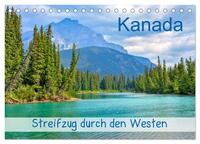 Vorderes Coverbild Kanada - Streifzug durch den Westen (Tischkalender 2025 DIN A5 quer), CALVENDO Monatskalender