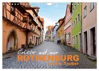 Vorderes Coverbild Erlebe mit mir Rothenburg ob der Tauber (Wandkalender 2025 DIN A4 quer), CALVENDO Monatskalender