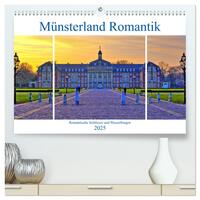 Münsterland Romantik - Romantische Schlösser und Wasserburgen (hochwertiger Premium Wandkalender 2025 DIN A2 quer), Kunstdruck in Hochglanz