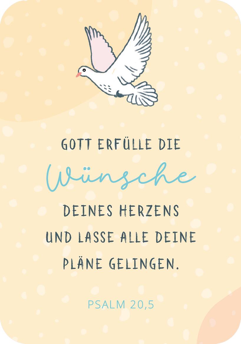 Beispielinhalt (Bild) Segenswünsche zur Erstkommunion